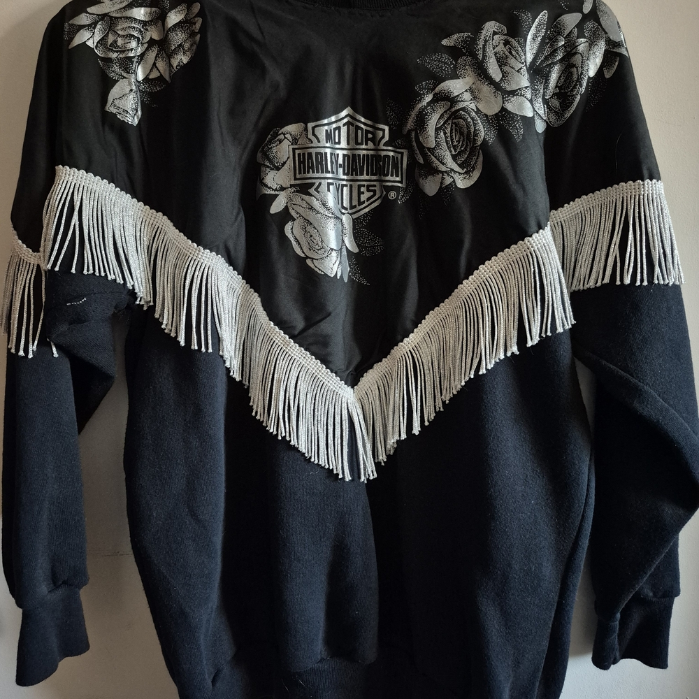 Harley-Davidson Black Fringe Sweatshirt